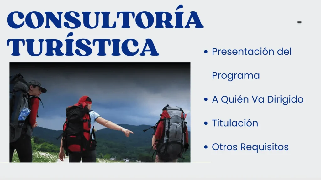 CONSULTORÍA TURÍSTICA