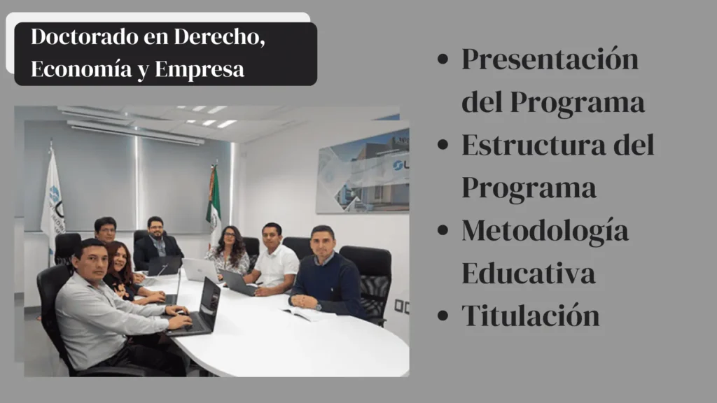 Doctorado en Derecho, Economía y Empresa